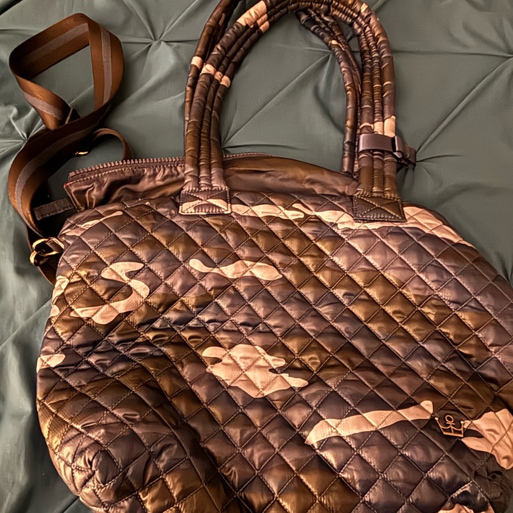 Oliver Thomas Quilted Camouflage Tote